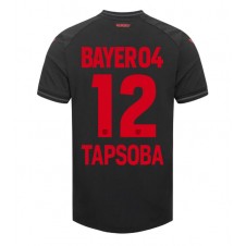 Bayer Leverkusen Edmond Tapsoba #12 Hemmatröja 2023-24 Korta ärmar